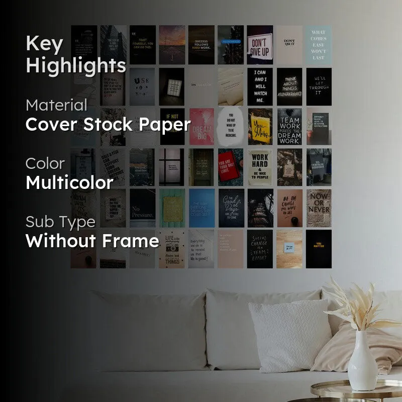 Quotesaga Wall Poster Without Frame - Set of Fifty Four media 2