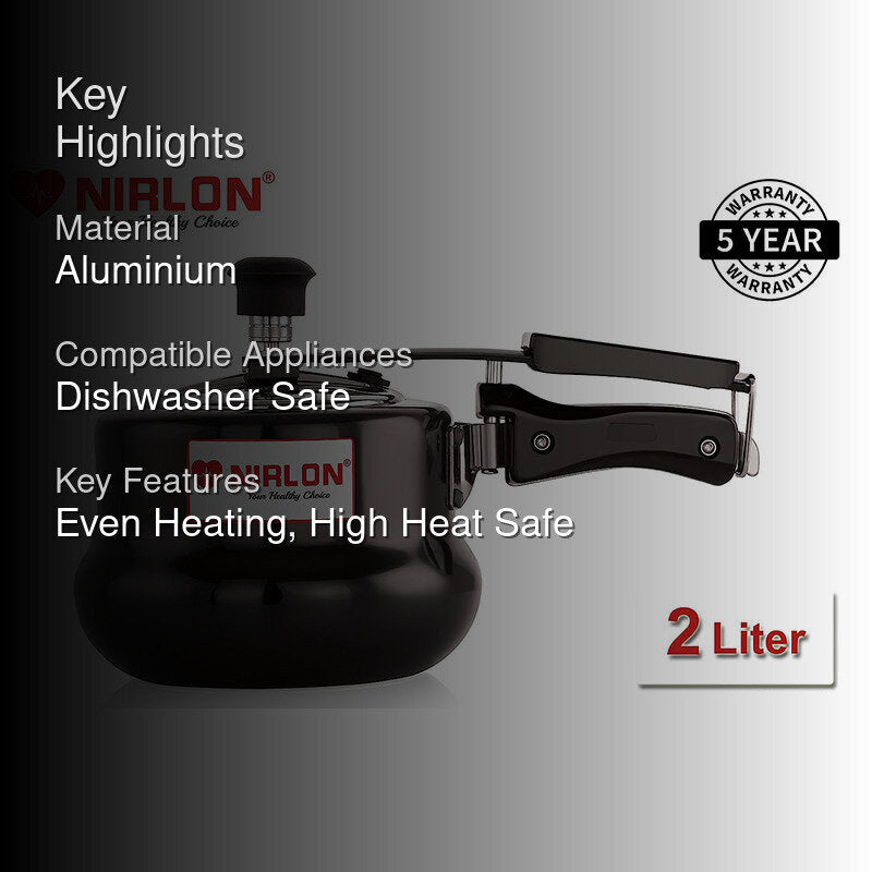 Nirlon Hard Anodized Pressure Cooker Outer Lid - 2000 ML/ 7 Inches image 2