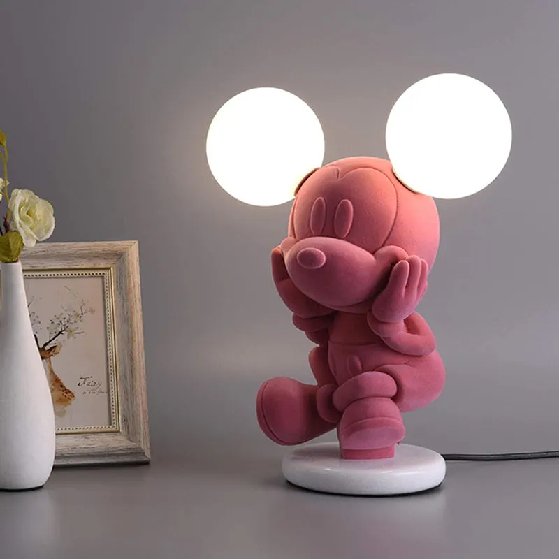 Mickey Mouse Resin Table Lamp - Pink media 1