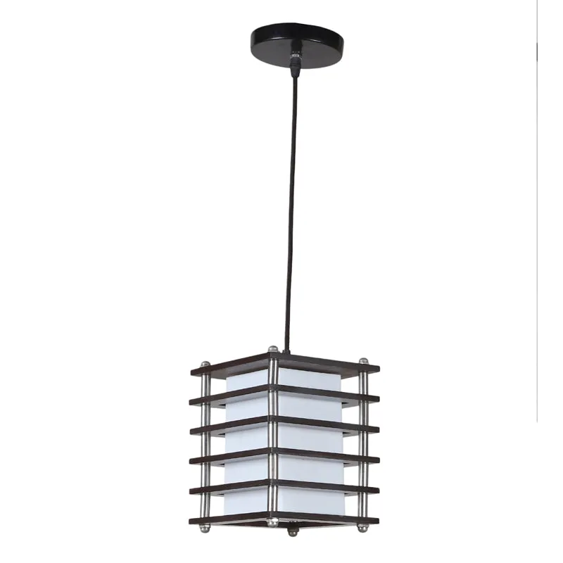 Grylla Wooden Ceiling Lamp - Square media 4