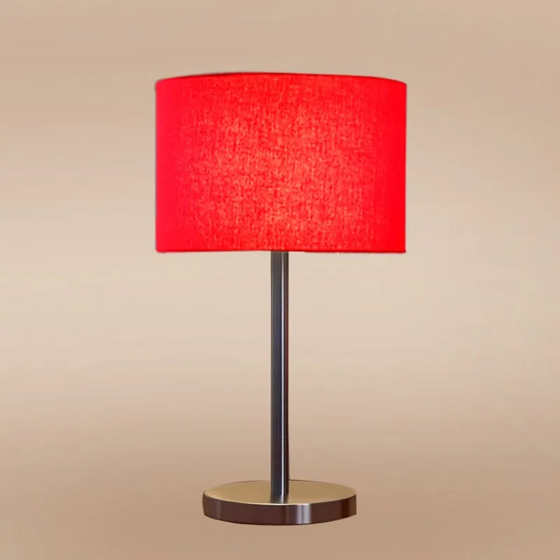 Noctra Zyra Glow Metal Table Lamp - Red media 6
