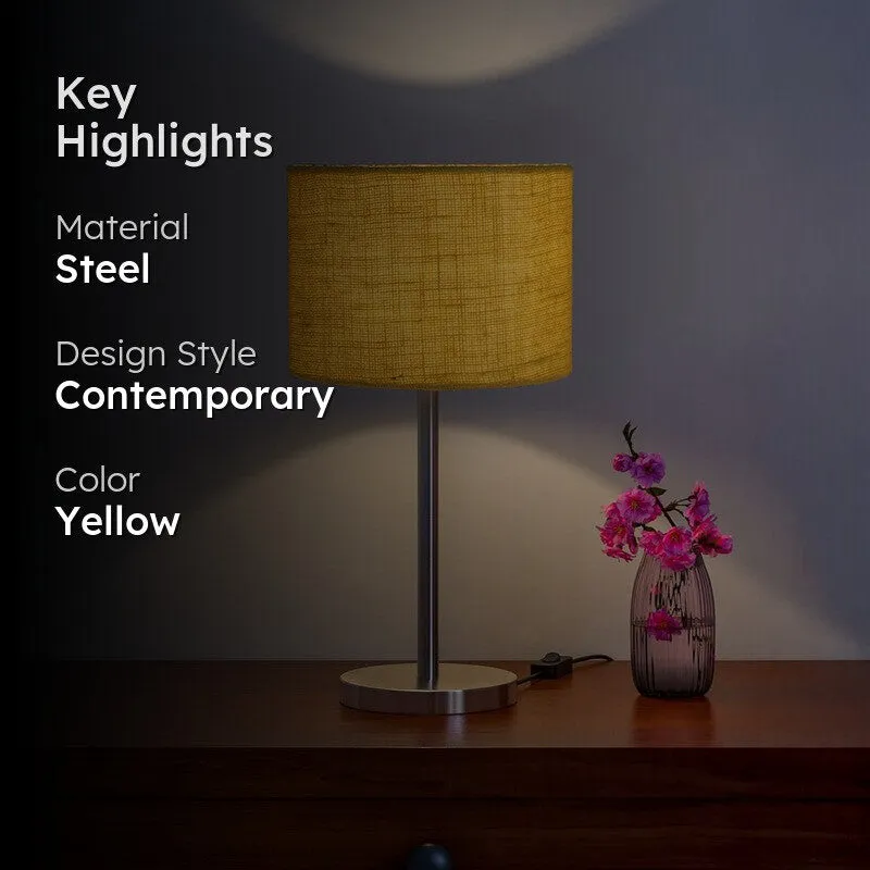 Noctra Linea Glow Metal Table Lamp - Yellow media 2