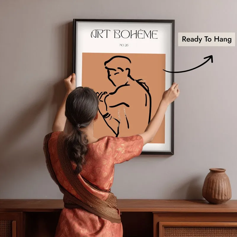 Calm Defense Canvas Wall Painting With Black Frame media 6