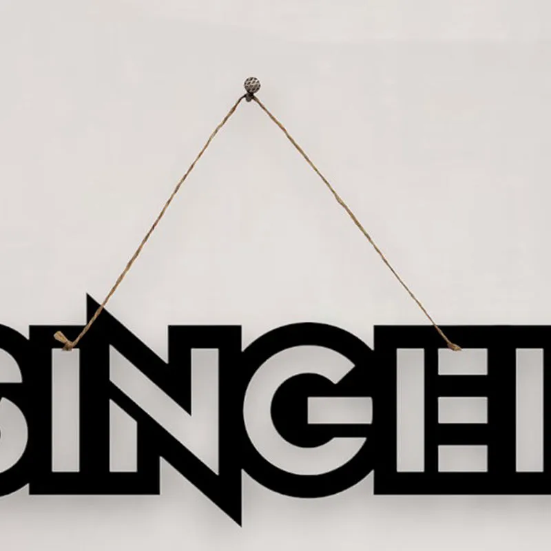 Singer Mild Steel Wall Accent media 4
