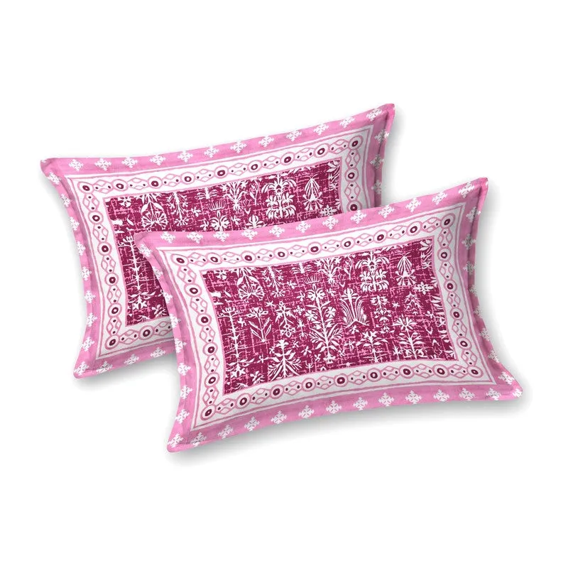 Arton Cotton Bedsheet (Pink) - 240 TC media 4