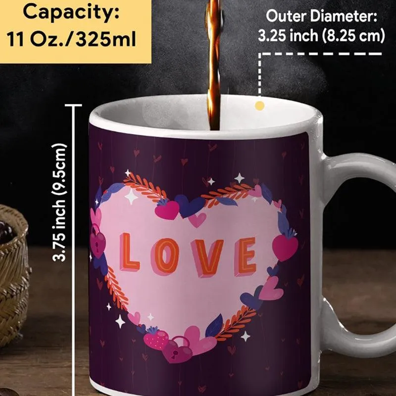 Heart Ballon Cushion Cover & Mug (300 ML) - Two Piece Set media 5