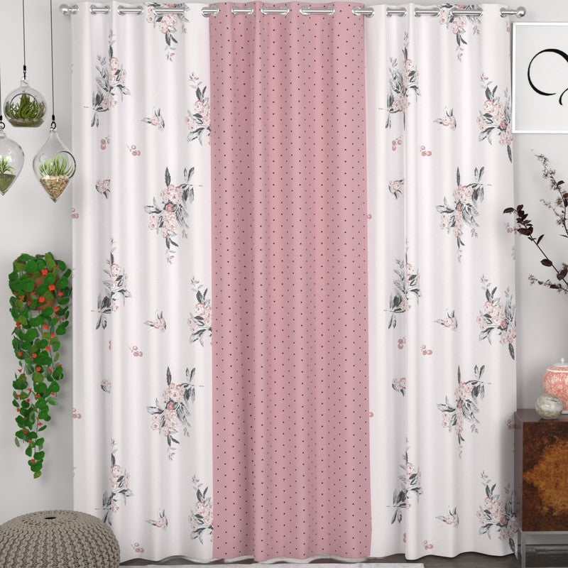 Dot Edge Curtains - Set of Three