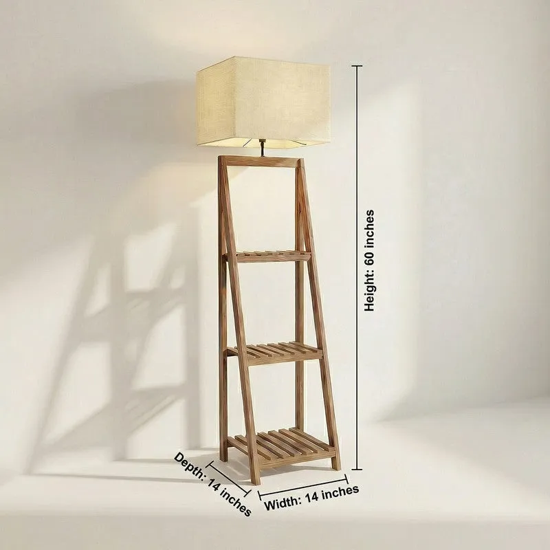 Kepler Shelf Jute & Wood Floor Lamp media 9