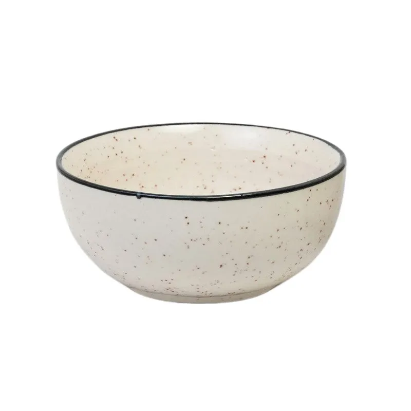 Annapurna Ceramic Snack Bowls (White, 200 mL Each) - Set Of Six media 3