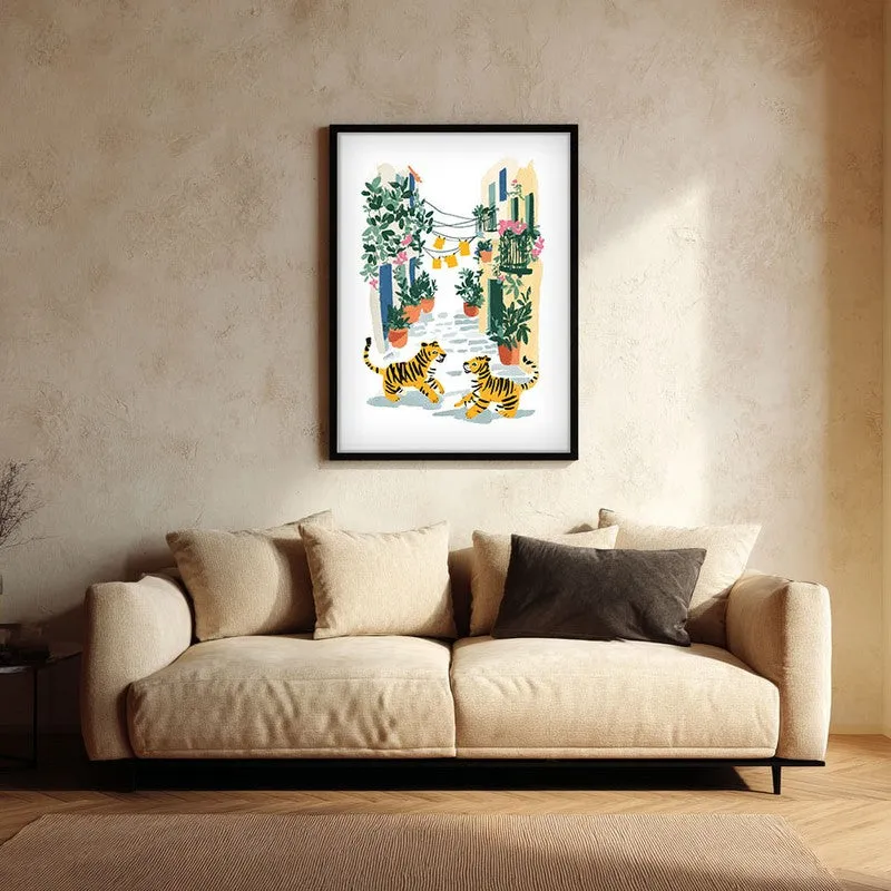 Citrivale Canvas Wall Painting With Black Frame media 1