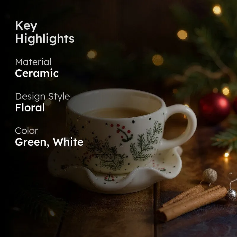 Florelle Ceramic Cup & Saucer - 200 mL - 2