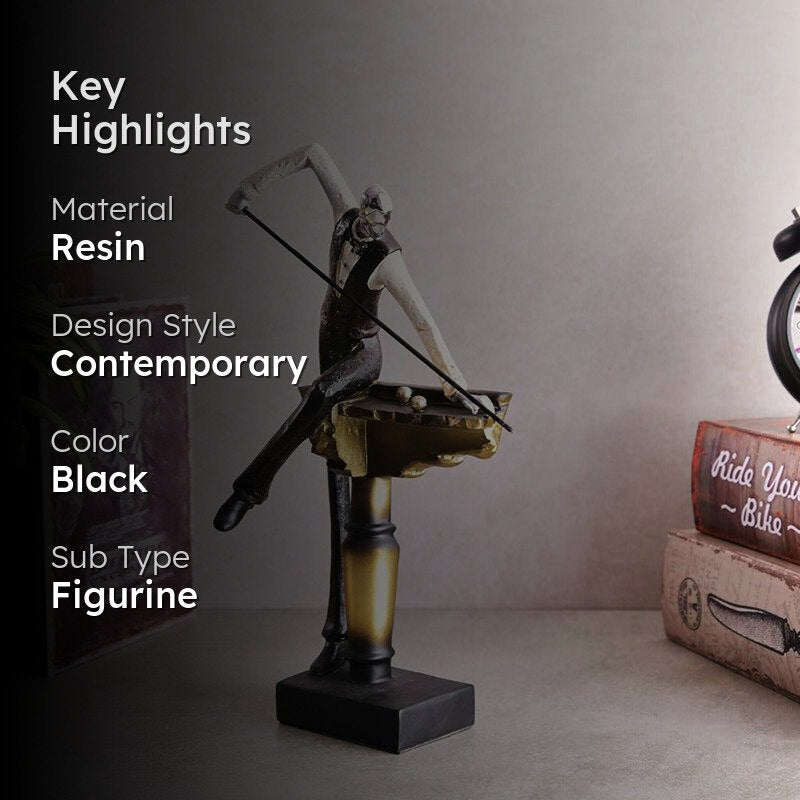 The Pool Player Resin Showpiece media 2