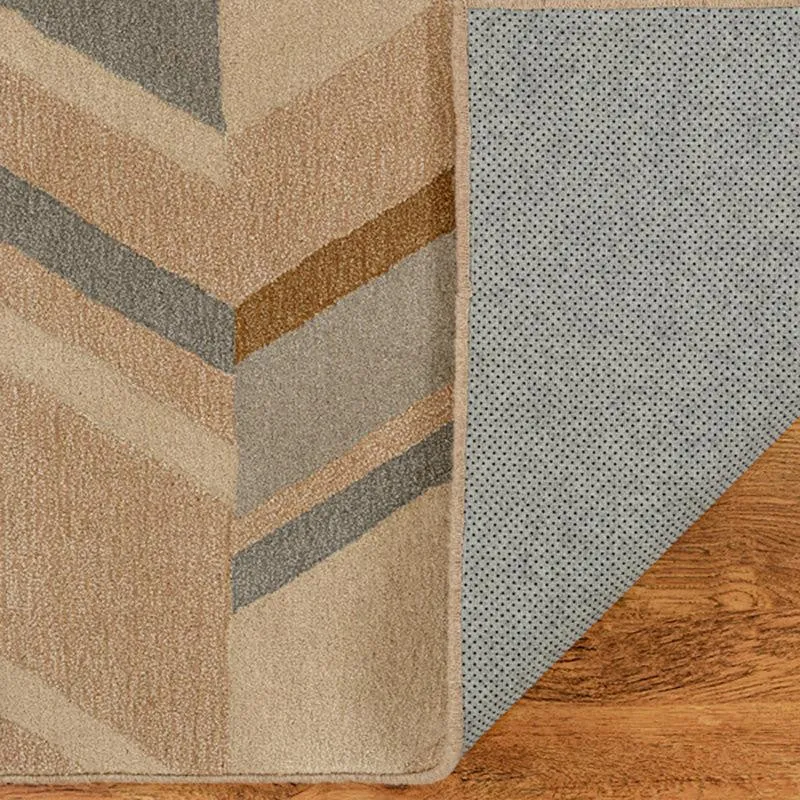Alcinous Hand Tufted Geometric Wool & Nylon Carpet - Grey & Brown media 4