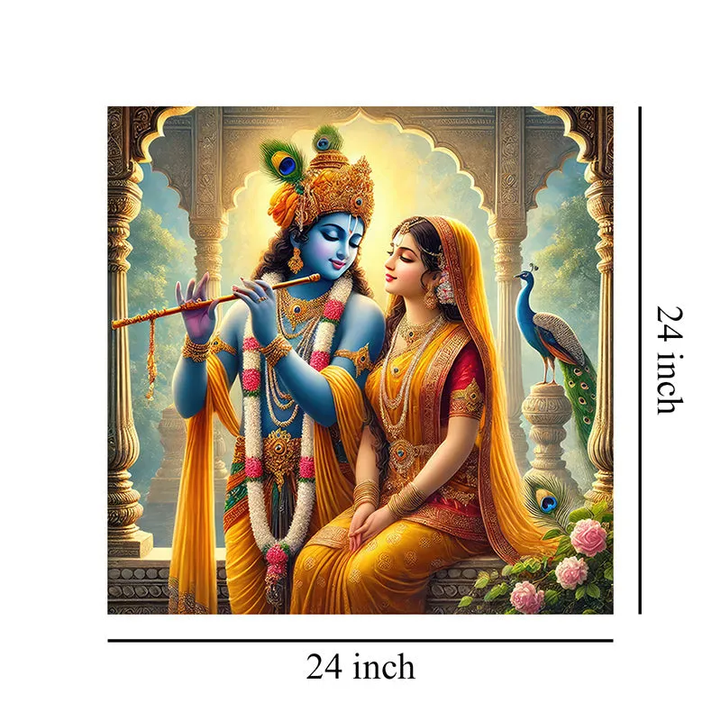 Radha Vallabh Wall Painting media 8