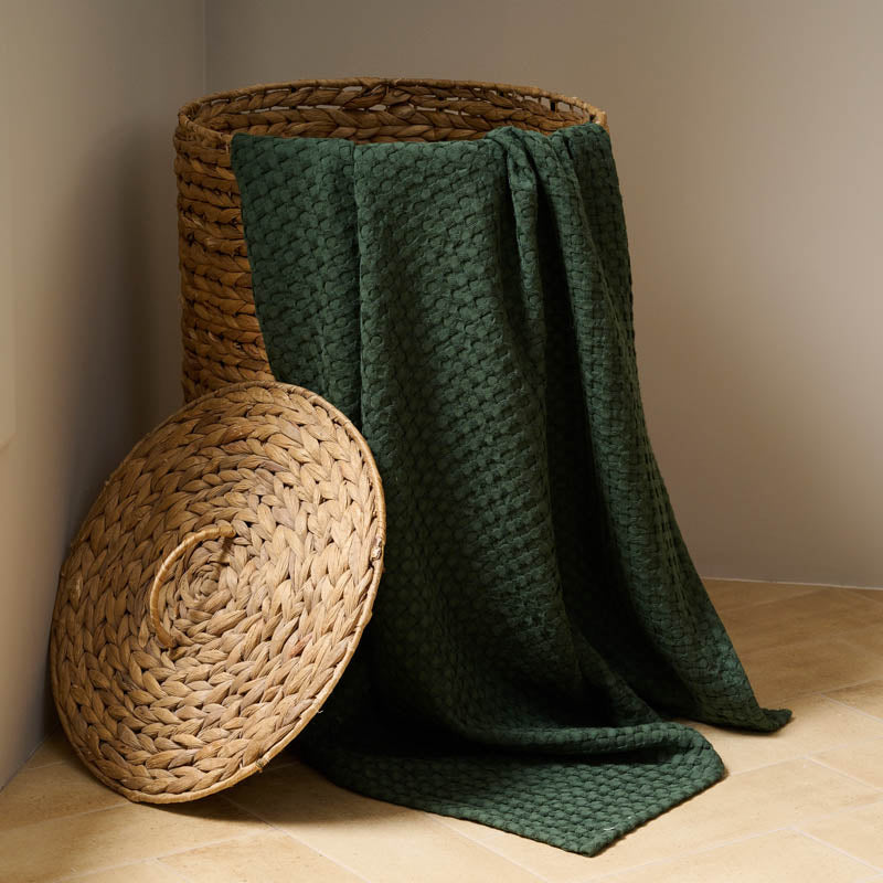 Cloud Soft Waffle Bath Towel - Green