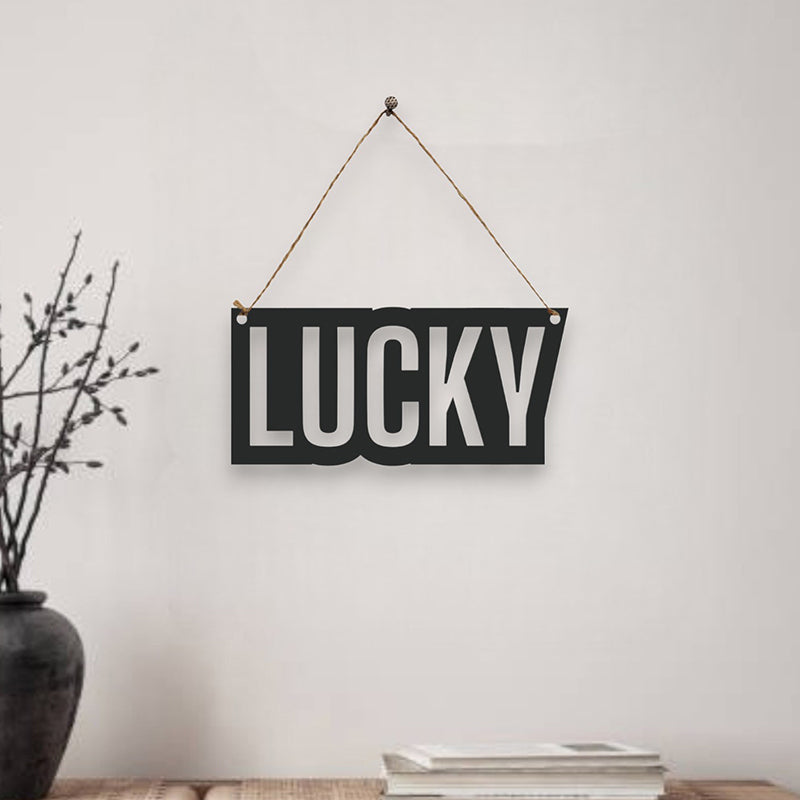Lucky Mild Steel Wall Accent
