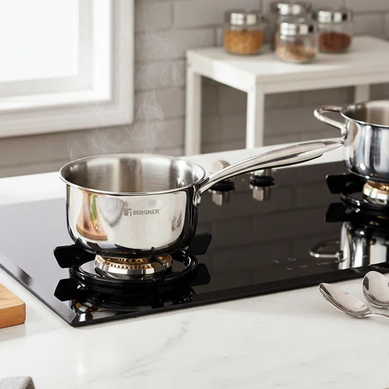 Bergner Induction Safe Saucepan With Lid - 1600 ml/7 Inches media 1