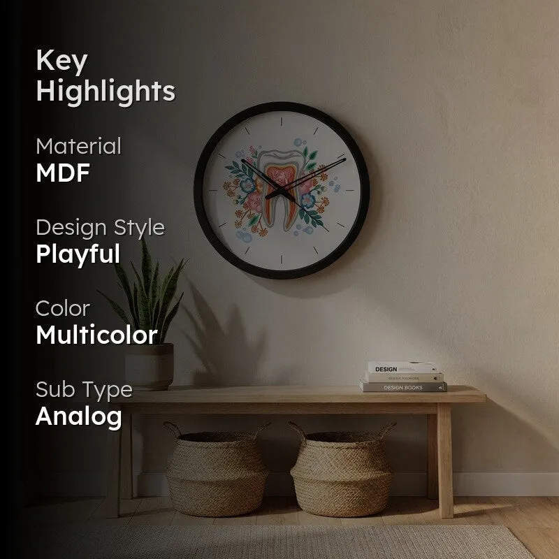 Florodent MDF Wall Clock media 2