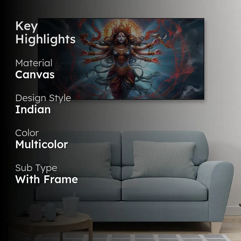 Mahakali Canvas Wall Painting media 2