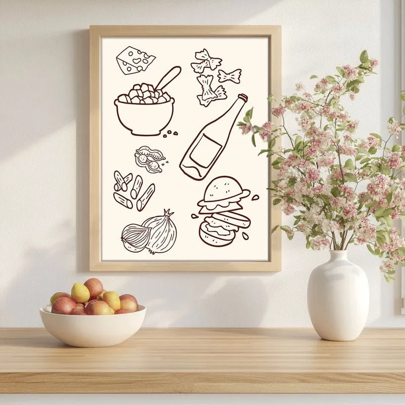 Soft Serve Archival Canvas Wall Art - Brown media 1