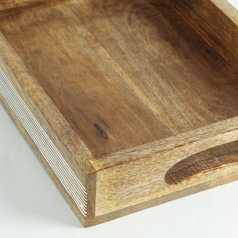 Wudra Wood Serving Tray - Rectangle media 4