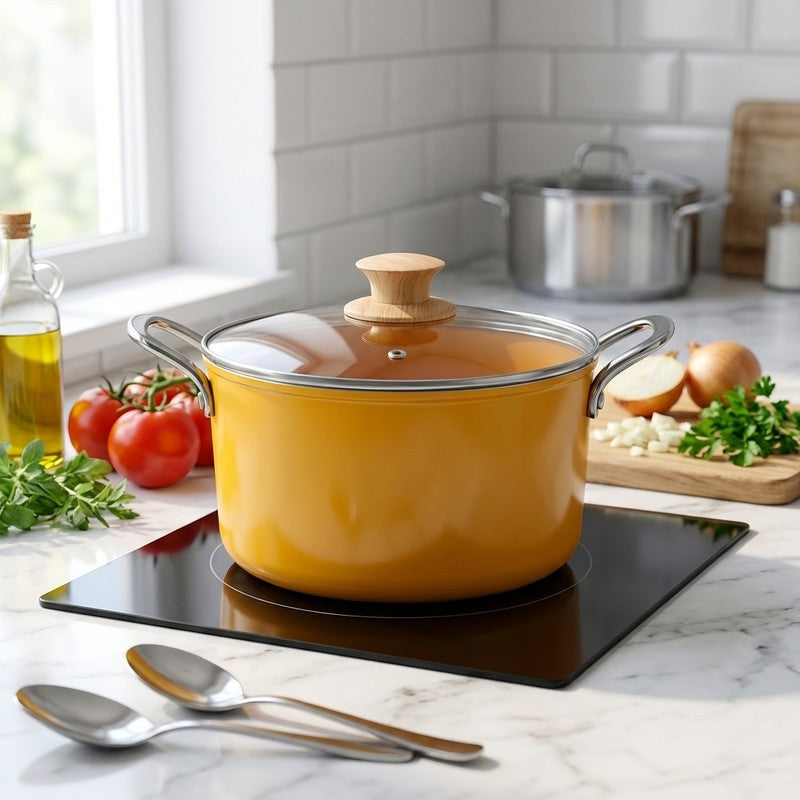 Salford Panvora Ceramic Casserole With Lid- 4400 mL - 4400 mL