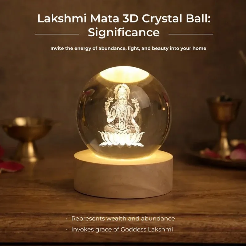 Mahalakshmi Aura Glass Ball Table Lamp media 7