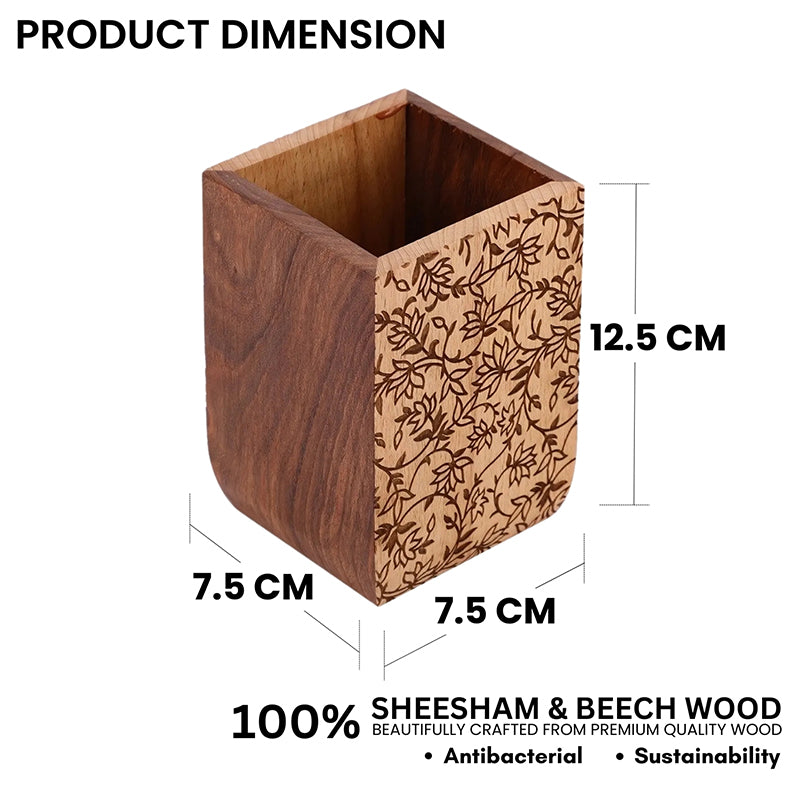 Sora Wood Cutlery Holder image 8