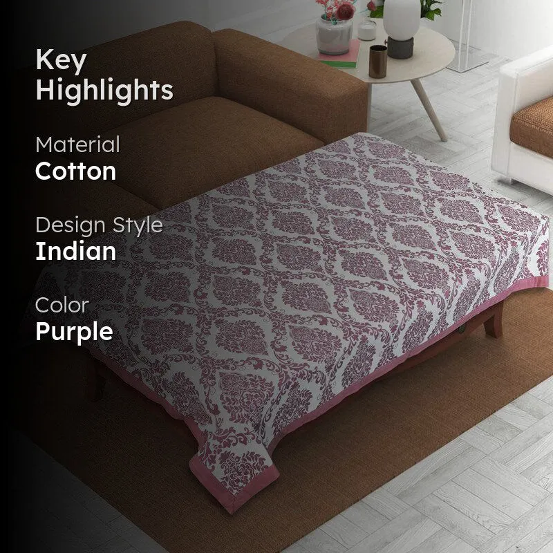 Ardila Ethnic Table Cover - Purple media 2