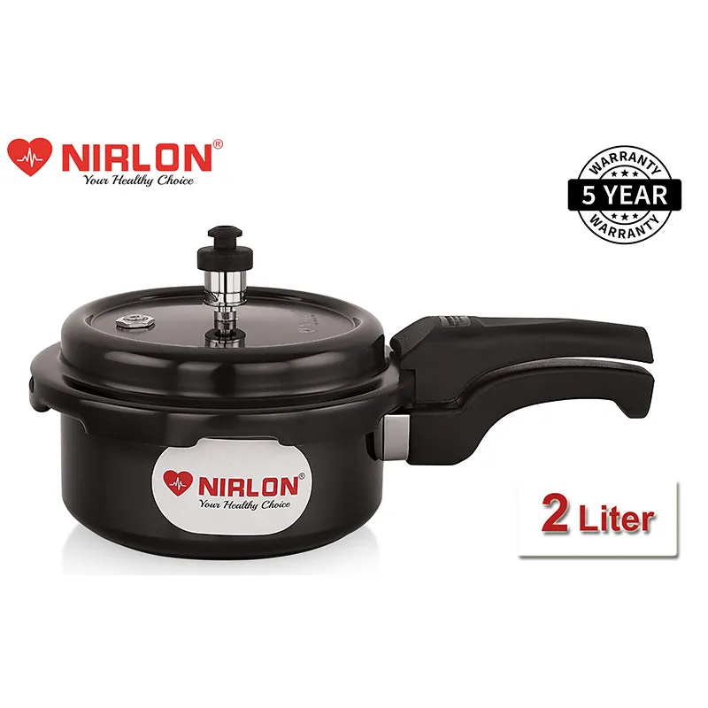 Nirlon Hard Anodized Pressure Cooker - 2000 mL/ 8 Inches media 3