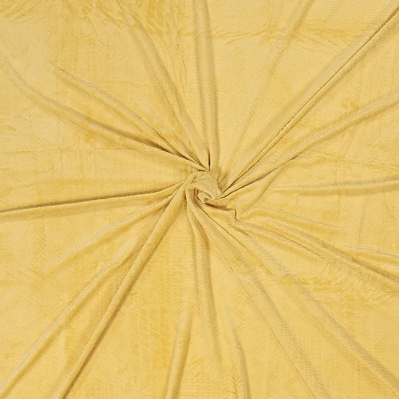 Monte Carlo MuseWeave Bedsheet (Yellow) - 280 GSM media 5