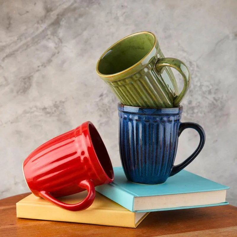 Regina Ceramic Tea Cup (230 mL Each) - Set of Three media 1