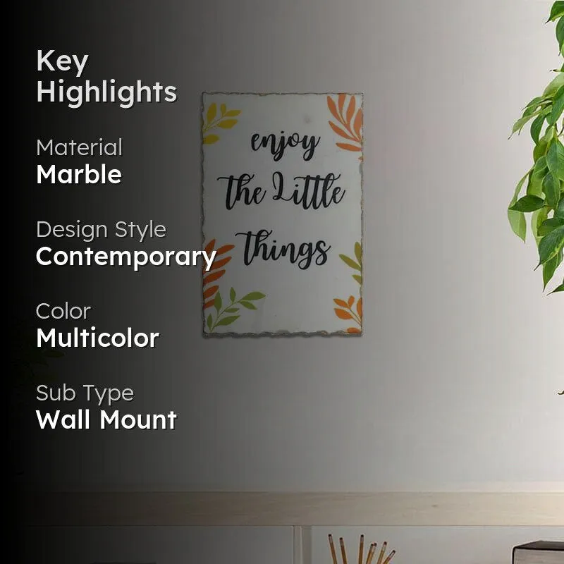 Enjoy Little Things Printed Marble Wall Accent media 2