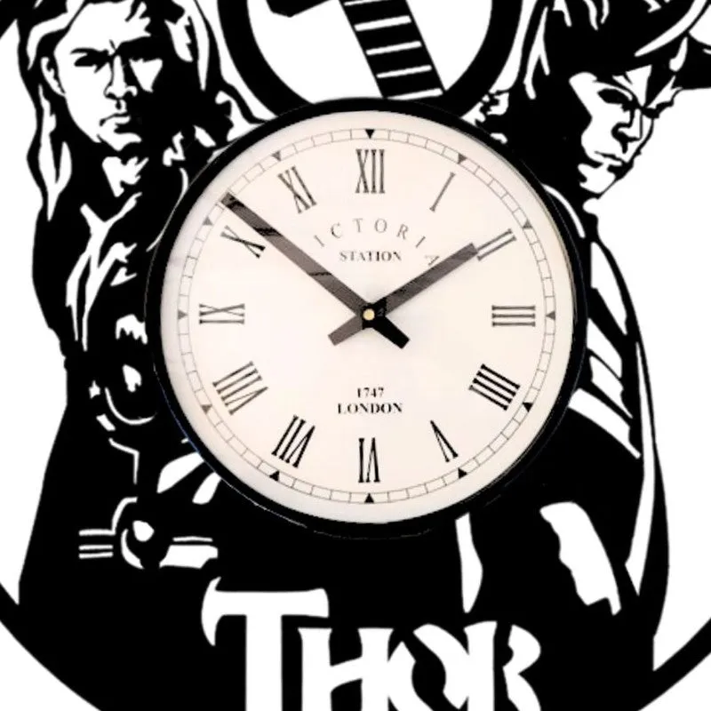 Thor Steel Analog Wall Clock - Black media 5