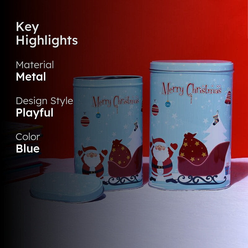 Winter Sleigh Storage Container (500 mL/750 mL) - Set Of Two media 2