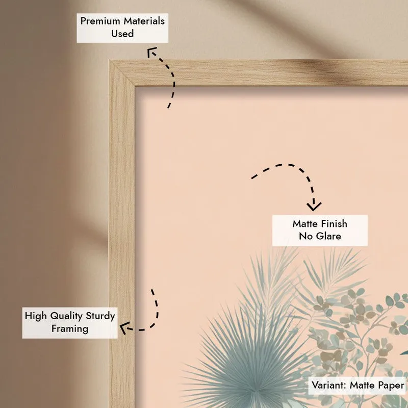 Solitude Safari Canvas Wall Painting - Brown Frame media 7
