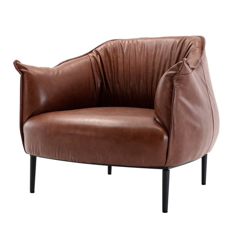 Elvora Neem Wood Accent Chair - Brown media 3