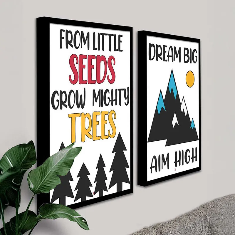 Little Seeds To Mighty Trees Wall Art - Set Of Two media 4