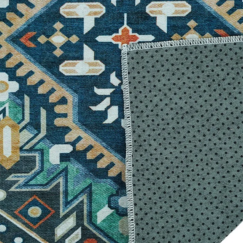 Iman Grace Prayer Mat (Blue,Brown) - 550 GSM media 7