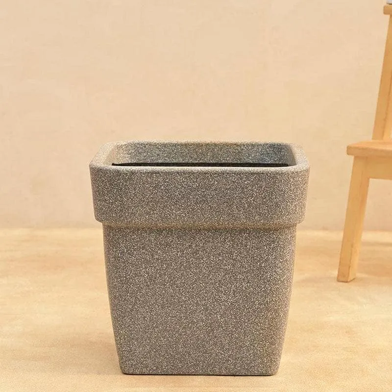 Ugaoo Barca Square Small Planter - Grey media 5