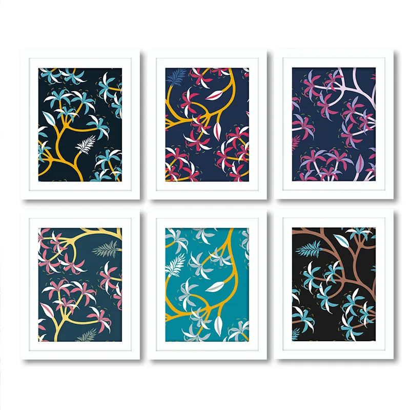 Modern Colors Wall Art With Frame - Set Of Six media 6