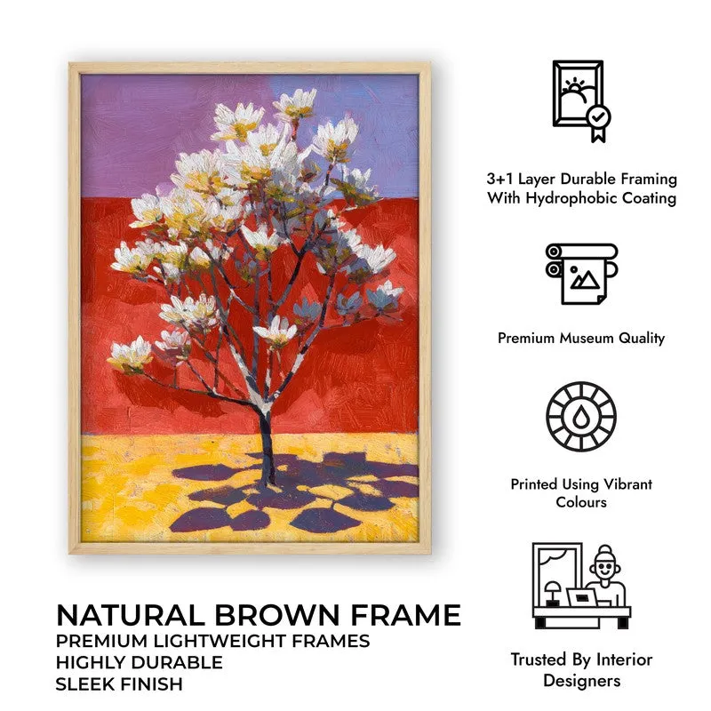 Elvane Canvas Wall Painting With Brown Frame media 10