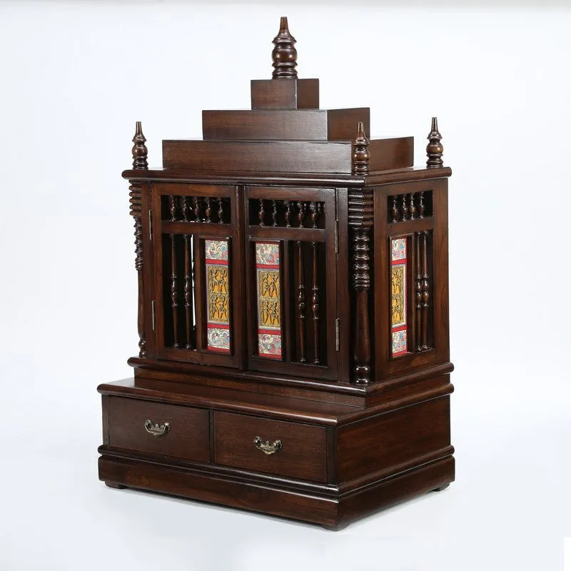 Devotion Space Teak Wood Mandir media 3