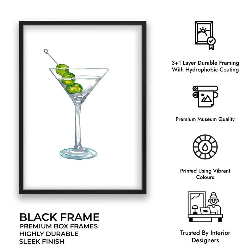Classic Sip Archival Canvas Wall Art - Black media 10