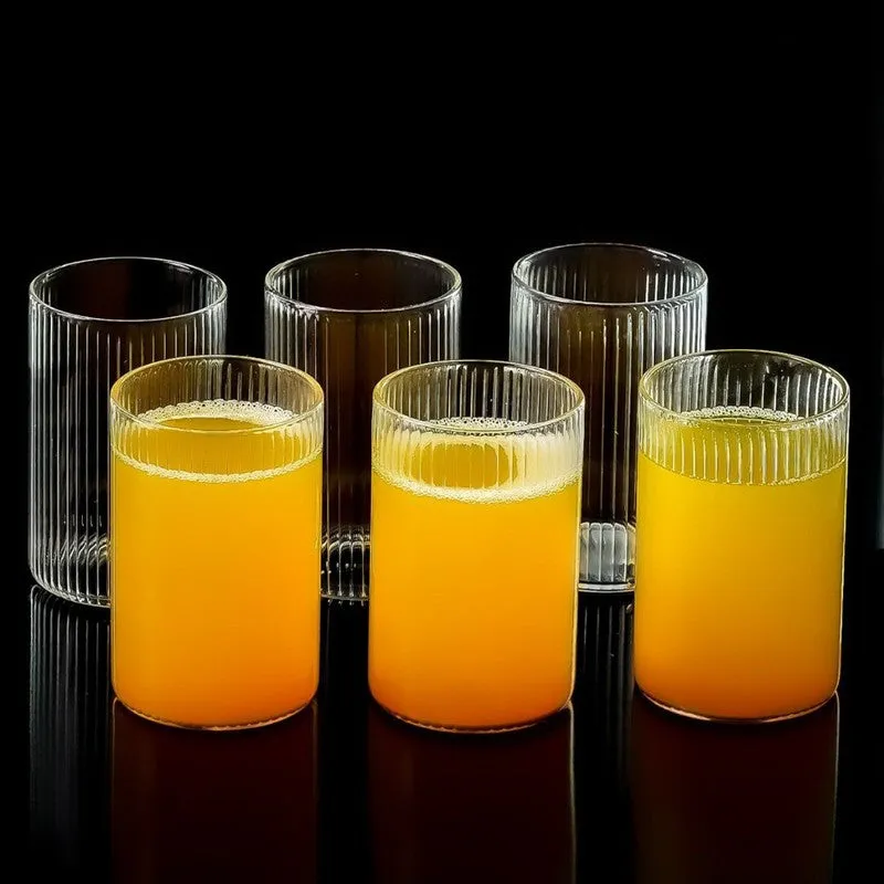 Tall Frosted Drinking Glasses (295 mL) - Set Of Six media 3