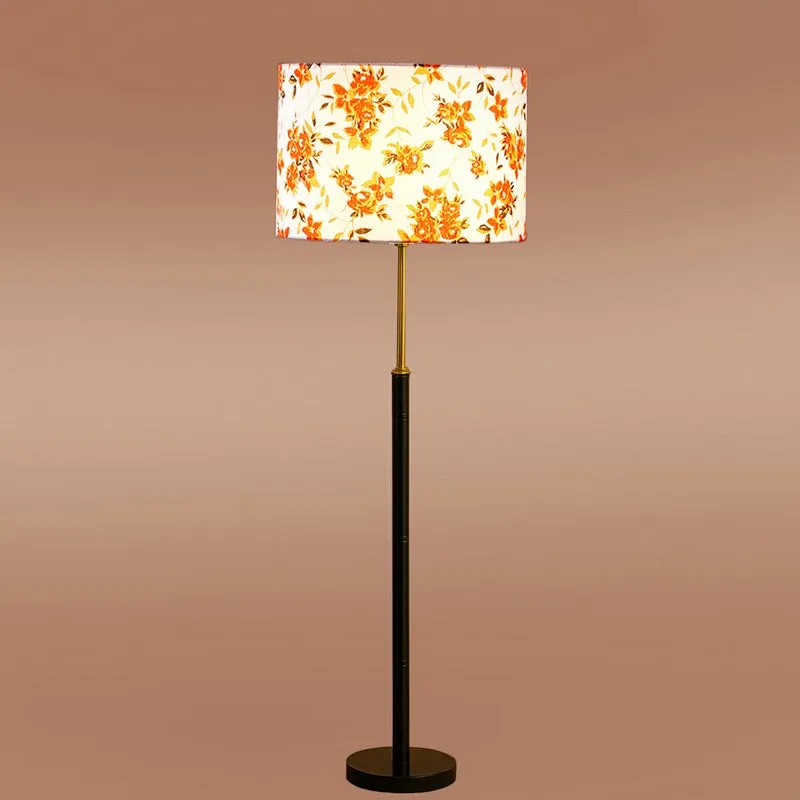 Retro Shine Wooden Floor Lamp - Orange media 6