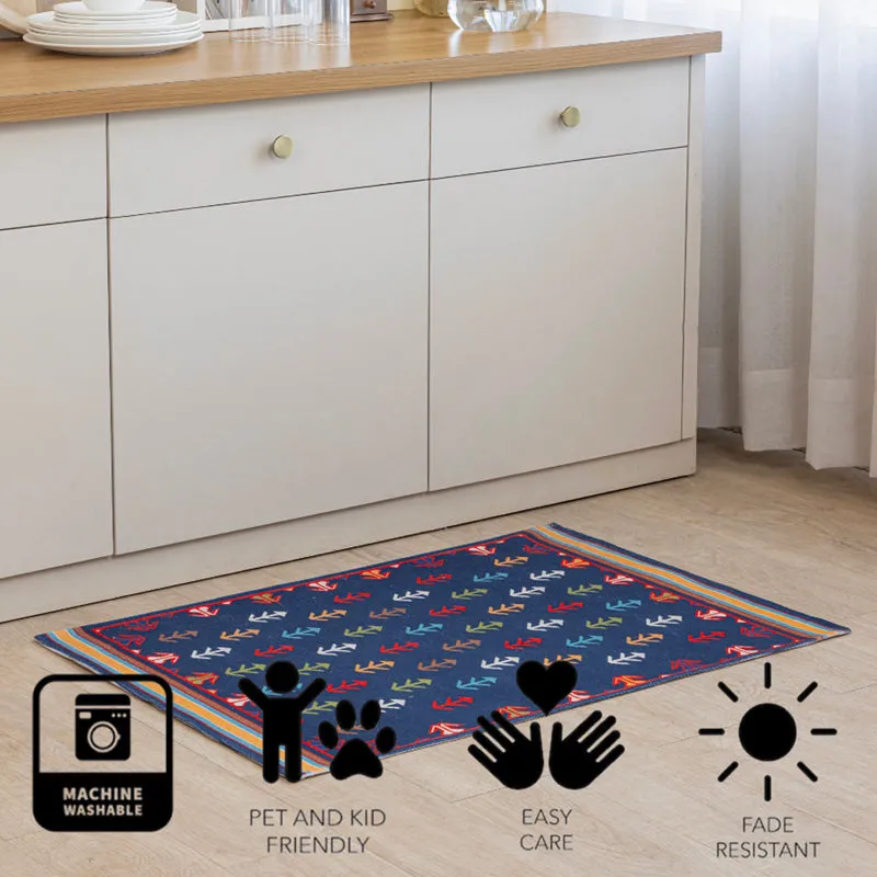 Zerra Cotton Door Mats - Blue media 7