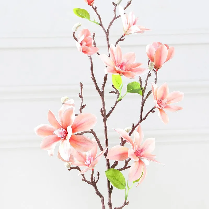Magnolia Artificial Flower Stem - Peach media 5