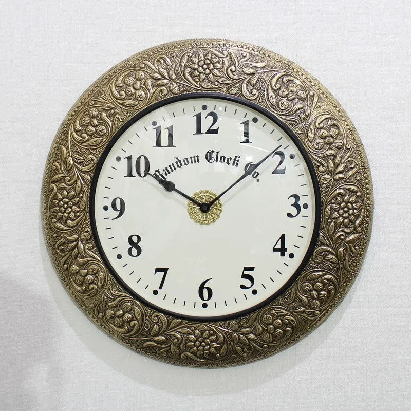 Velora Brass Analog Wall Clock media 4