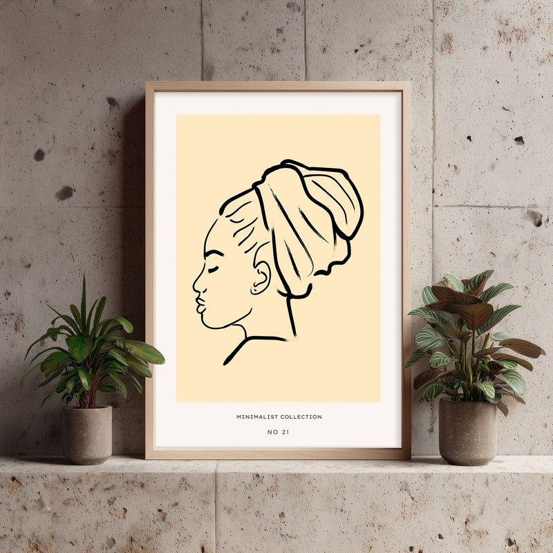 Aura Archival Canvas Wall Art - Natural Brown Frame media 4